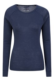 Merino Womens Thermal Top II Navy