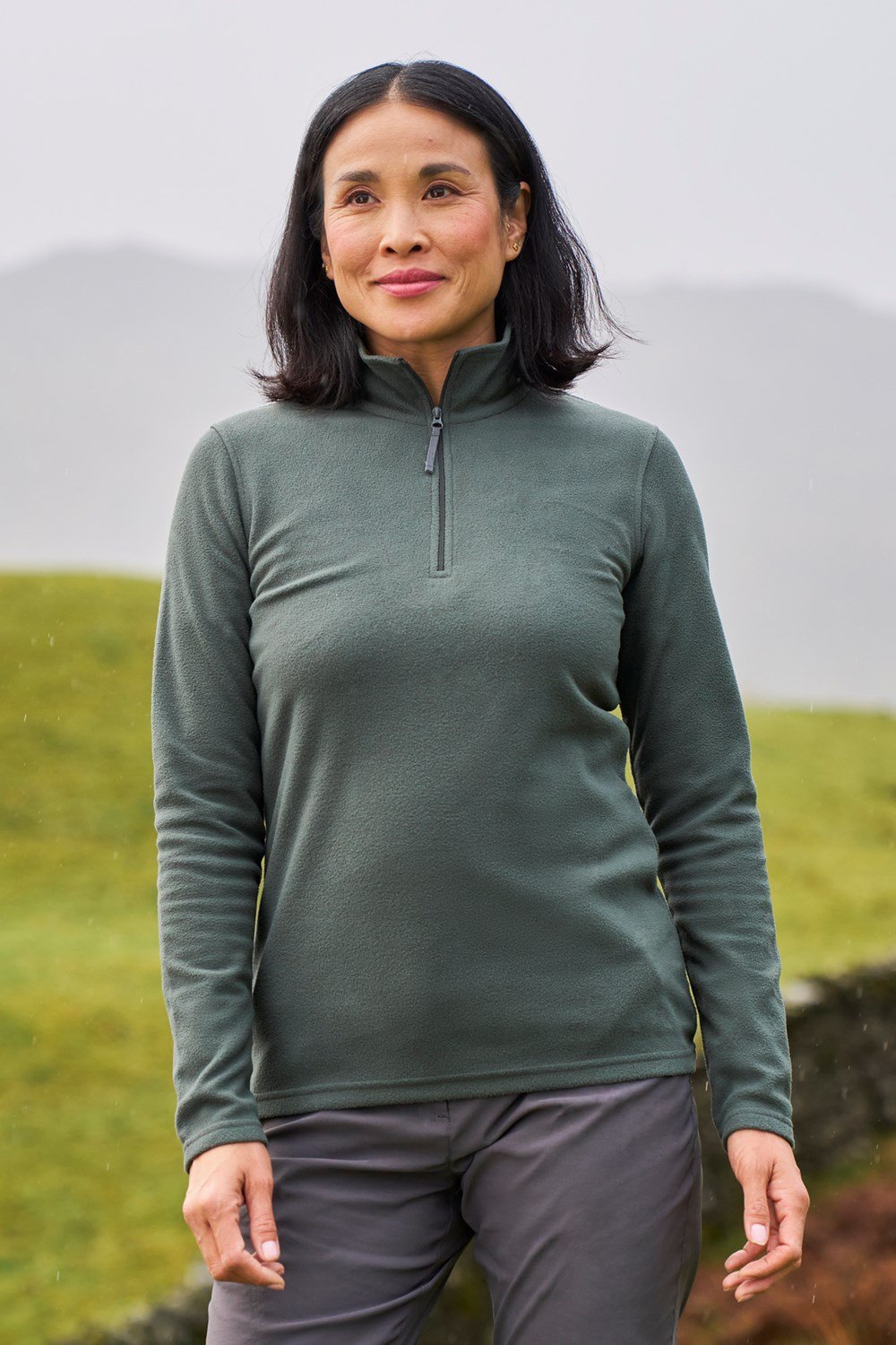 Mountain Warehouse Camber Women's Half Zip Pullover Ladies Antipill Fleece Top