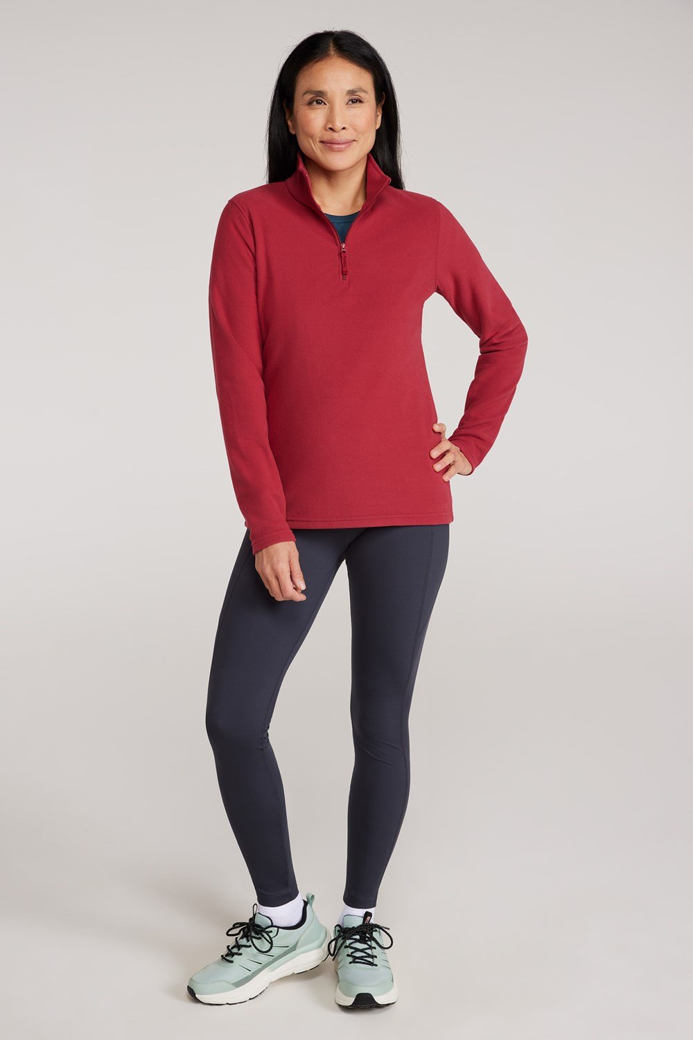 Mountain Warehouse Camber Women's Half Zip Pullover Ladies Antipill Fleece Top - Picture 204 of 224