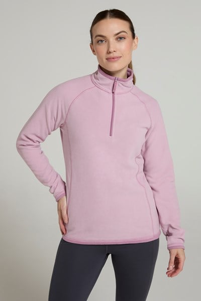 Montana Womens Half-Zip Fleece - Pink