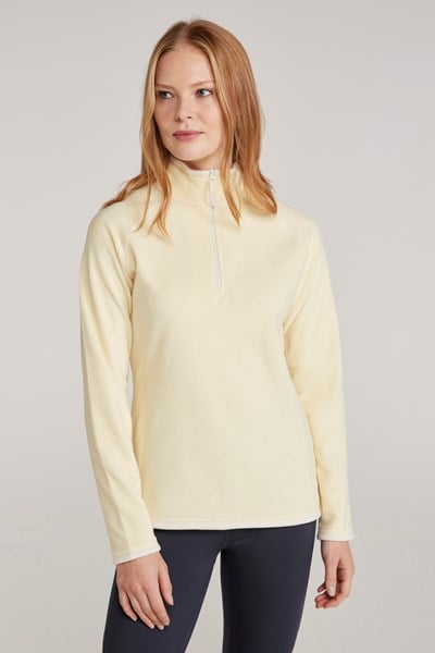 Montana Womens Half-Zip Fleece - Yellow