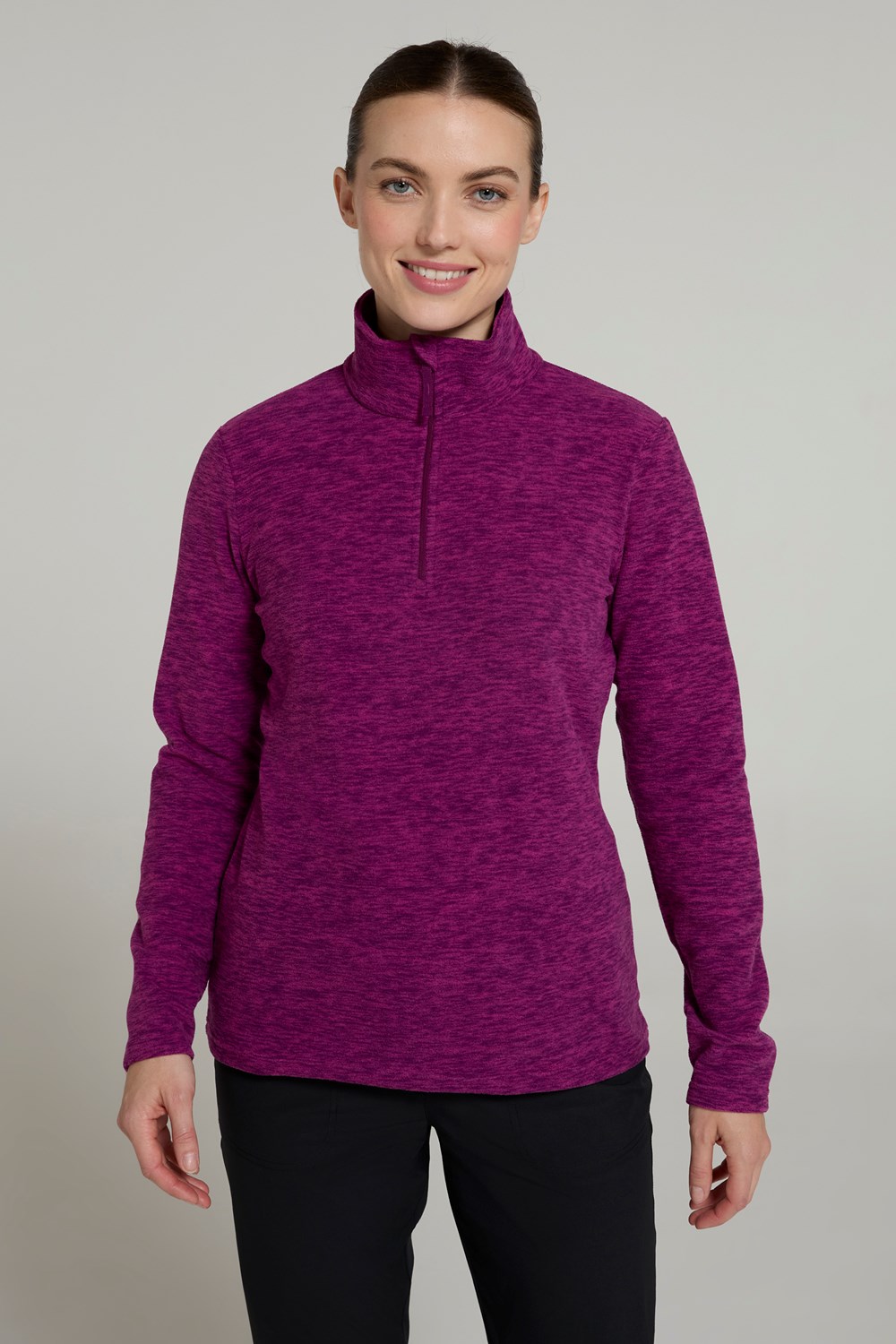 Mountain Warehouse Snowdon Women's Fleece Top Ladies Quick Dry Half Zip Jumper