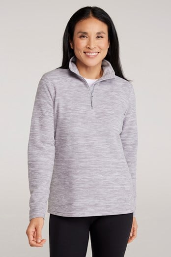 Snowdon Melange Womens Fleece Grey