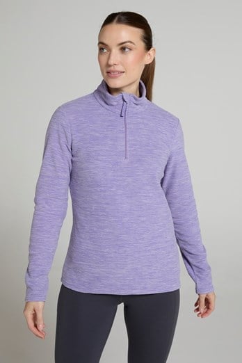 Snowdon Melange Womens Fleece Lilac
