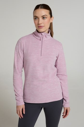 Snowdon Melange Womens Fleece Light Pink