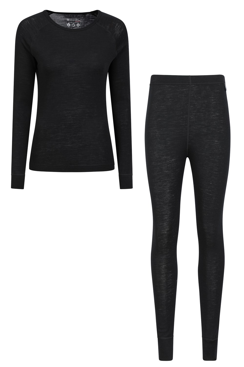 Conjunto de top y pantalón Mountain Warehouse Merino para mujer cuello redondo capa base para dama - Imagen 13 de 144