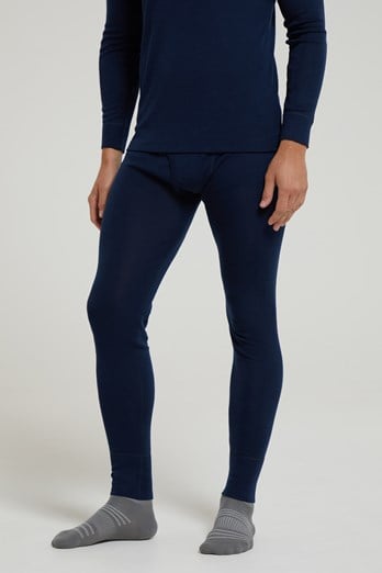 Men's Sexy Printed Thin Thermal Underwear Cotton Leggings Long Johns Pants