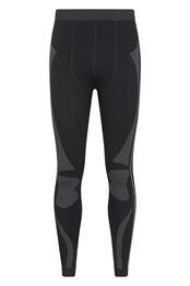 Quiver II bezszwowe spodnie termiczne męskie Czarny