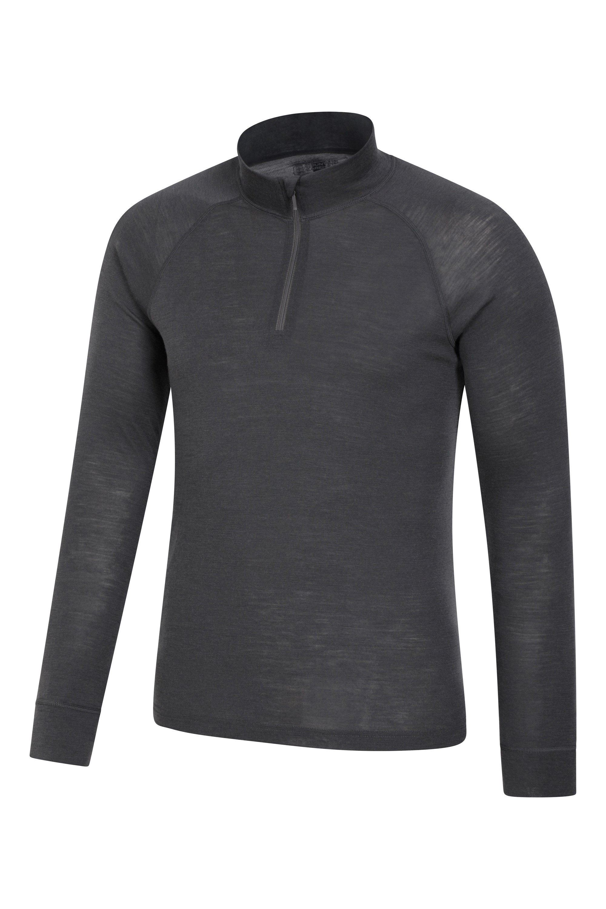 Merino II Mens Zip Neck Base Layer Top Mountain Warehouse GB