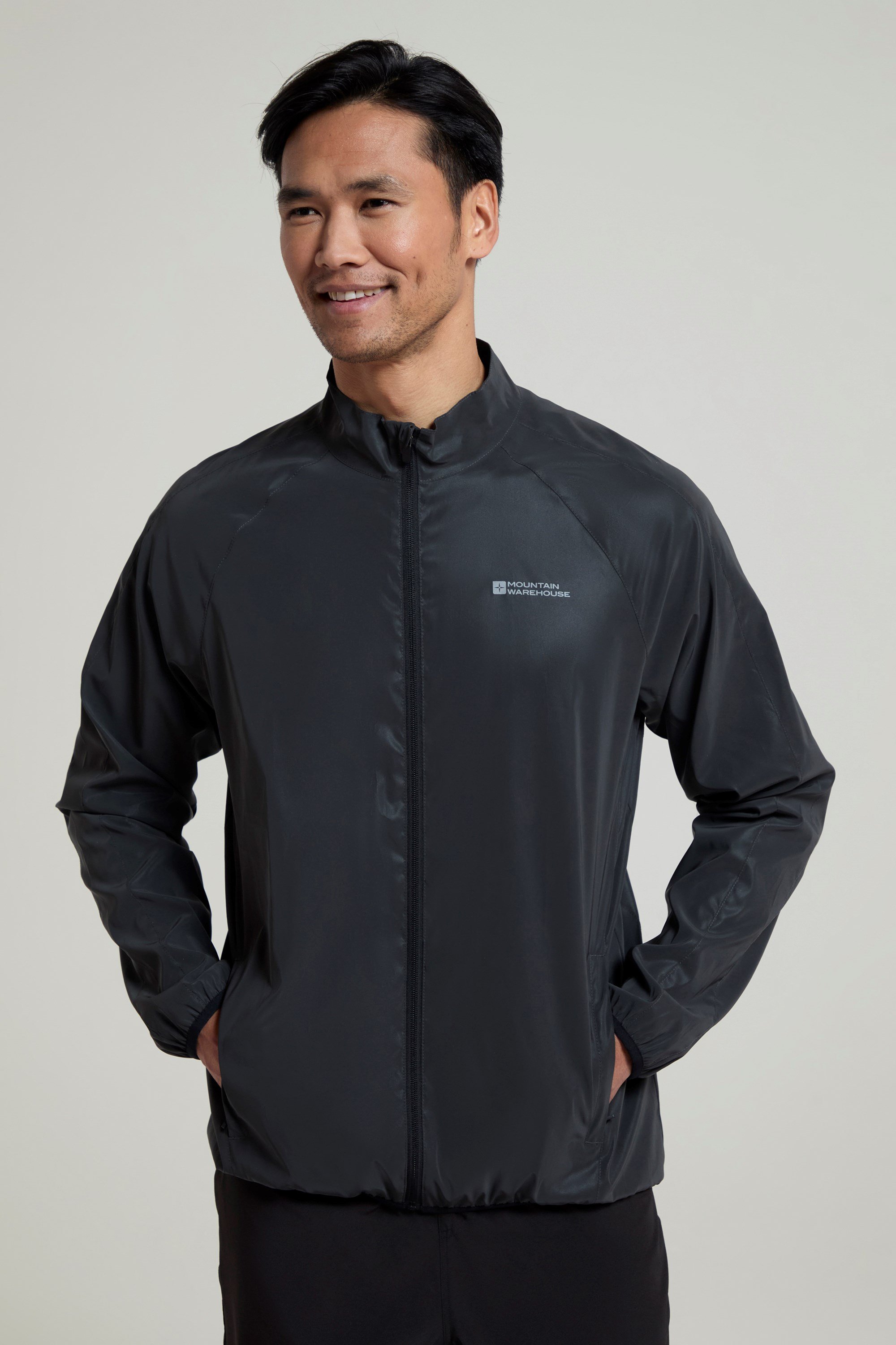 Black reflective jacket hotsell