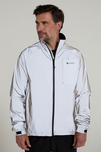 Adrenaline Mens Iso-Viz Waterproof Jacket Silver