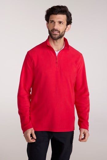Camber II Mens Half-Zip Fleece Active Red