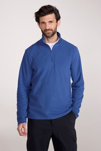 Camber II Mens Half-Zip Fleece Blue