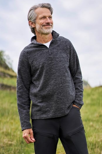 Snowdon II Mens Fleece Charcoal
