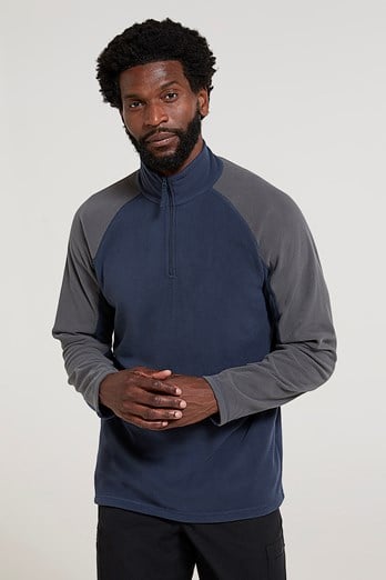 Ashbourne II Mens Half-Zip Fleece Dark Blue