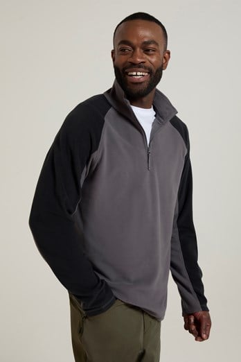 Ashbourne II Mens Half-Zip Fleece Dark Grey