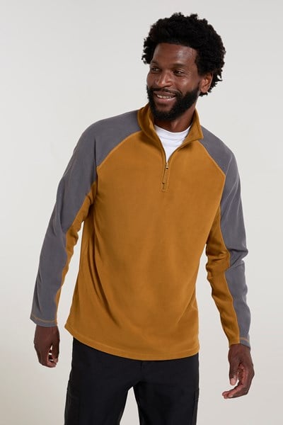 Ashbourne II Mens Half-Zip Fleece - Yellow