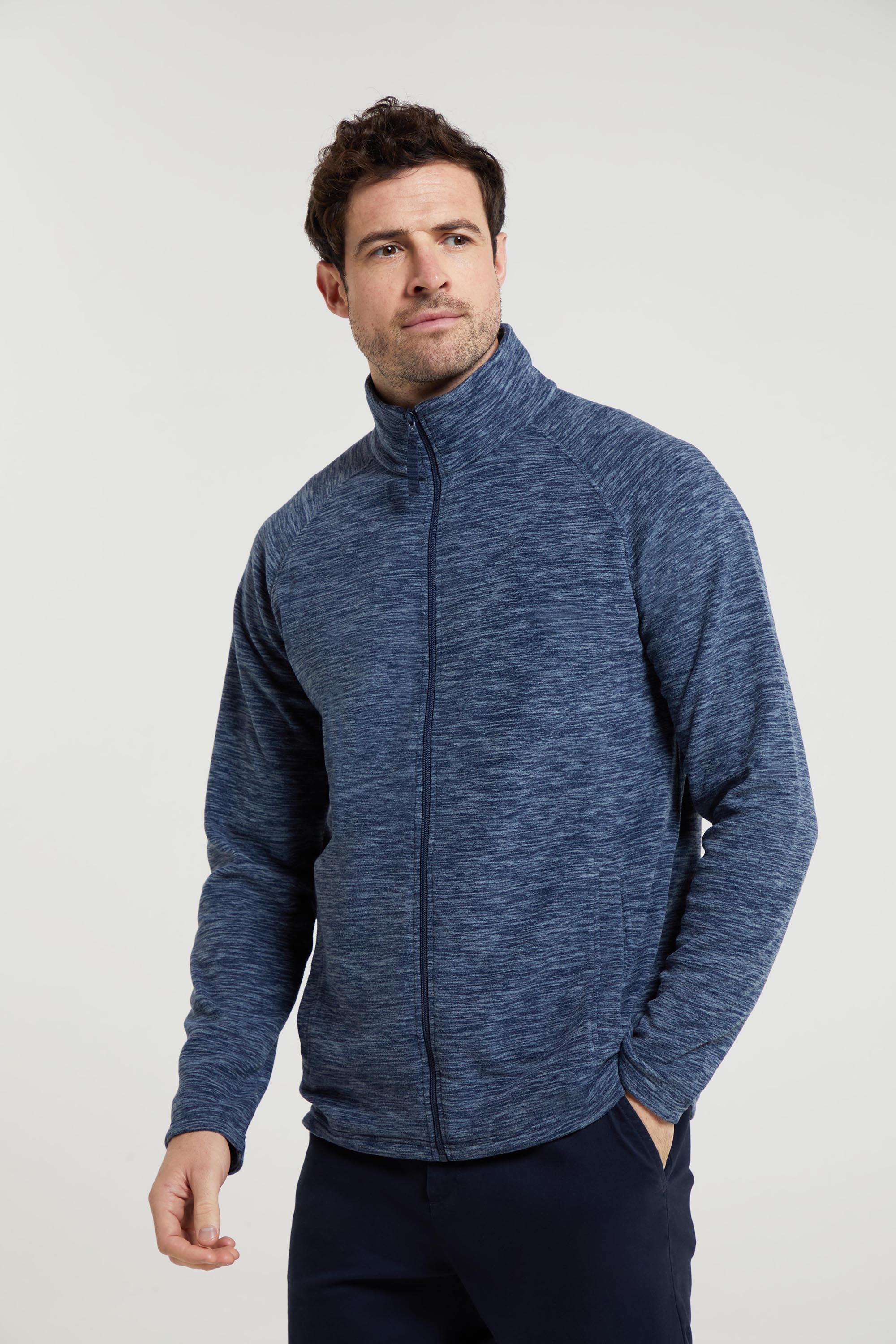 Snowdon II Mens Full-Zip Fleece Jacket - Blue