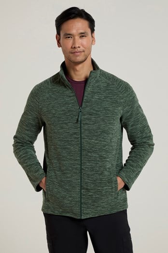 Snowdon II Mens Full-Zip Fleece Jacket Dark Green