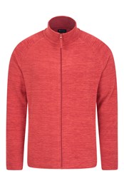 Snowdon II Mens Full-Zip Fleece Jacket Dark Red