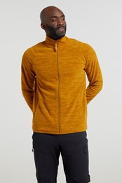 Snowdon II Mens Full-Zip Fleece Jacket Mustard