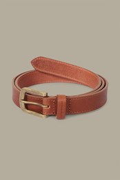 Lulworth Womens Slim Leather Belt Tan