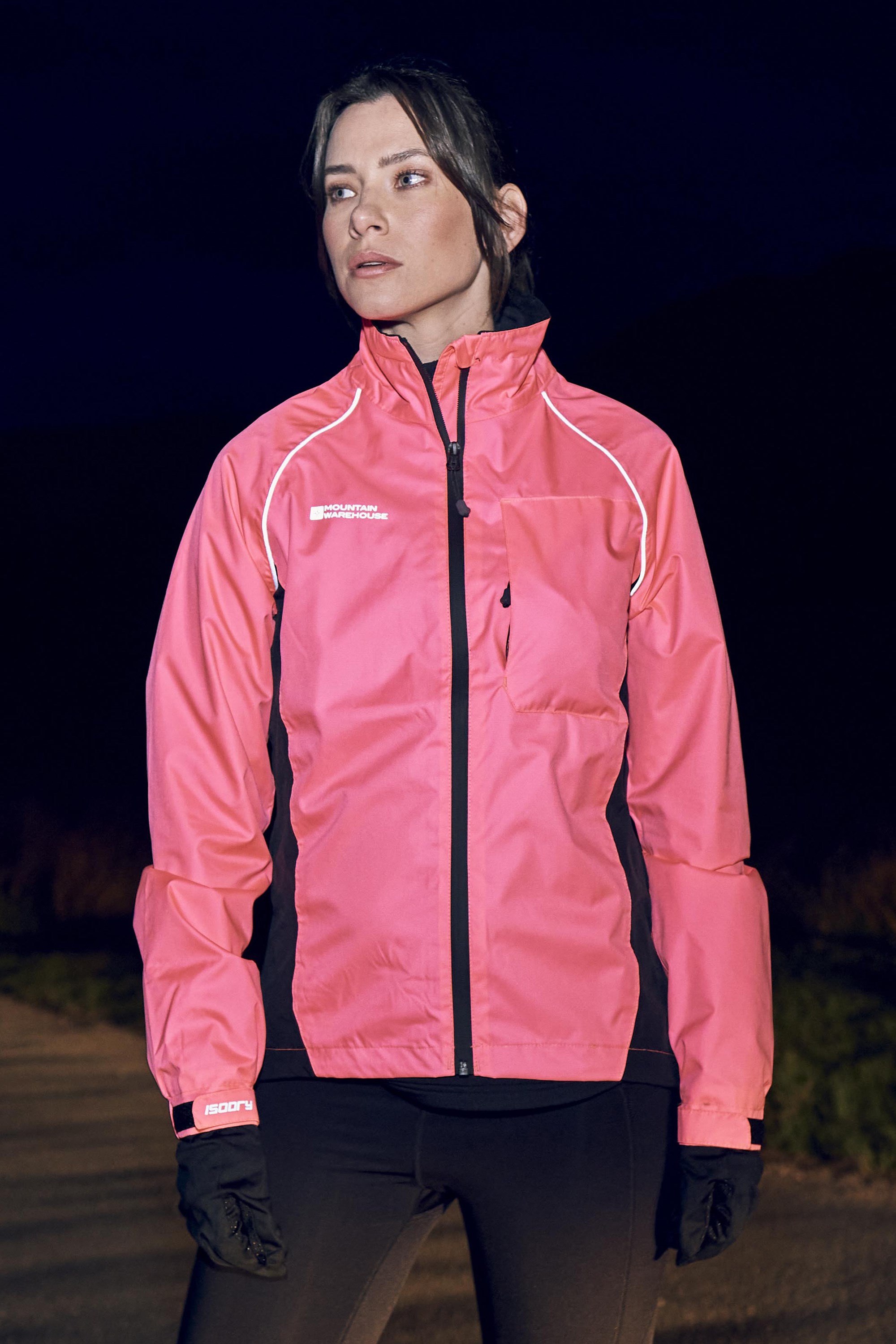 Adrenaline II Womens Waterproof Iso-Viz Jacket - Bright Pink