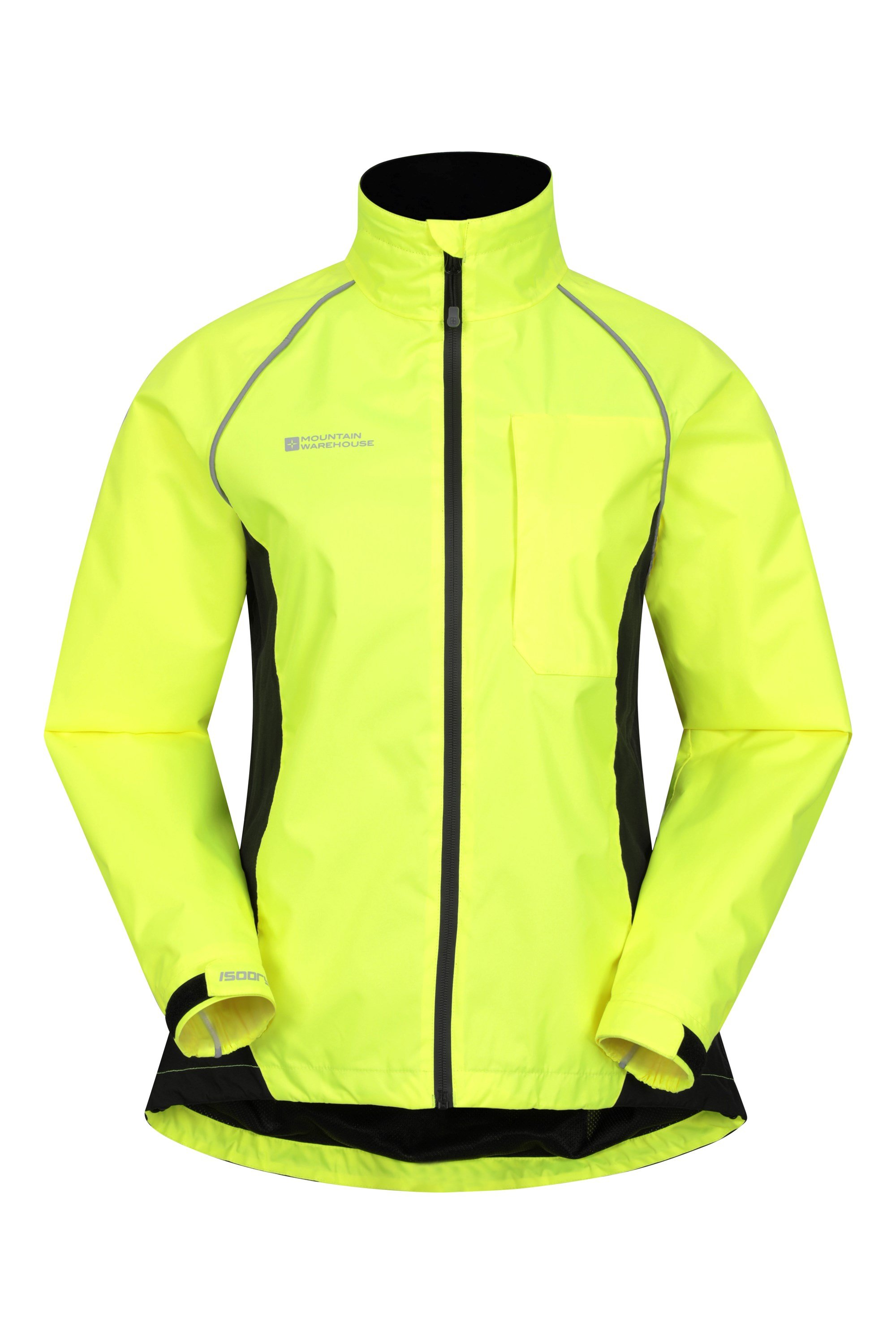 Mountain Warehouse Womens Adrenaline Iso-Viz Waterproof Jacket Highly Reflective 