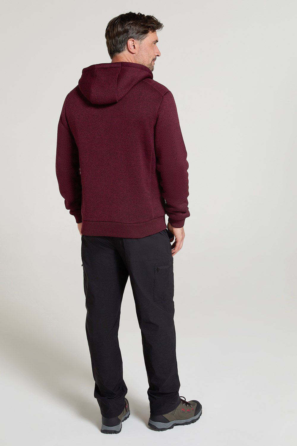 Mountain Warehouse Nevis Herren Hoodie mit Fellfutter weiches Fleece warm Sweatshirt - Bild 49 von 79