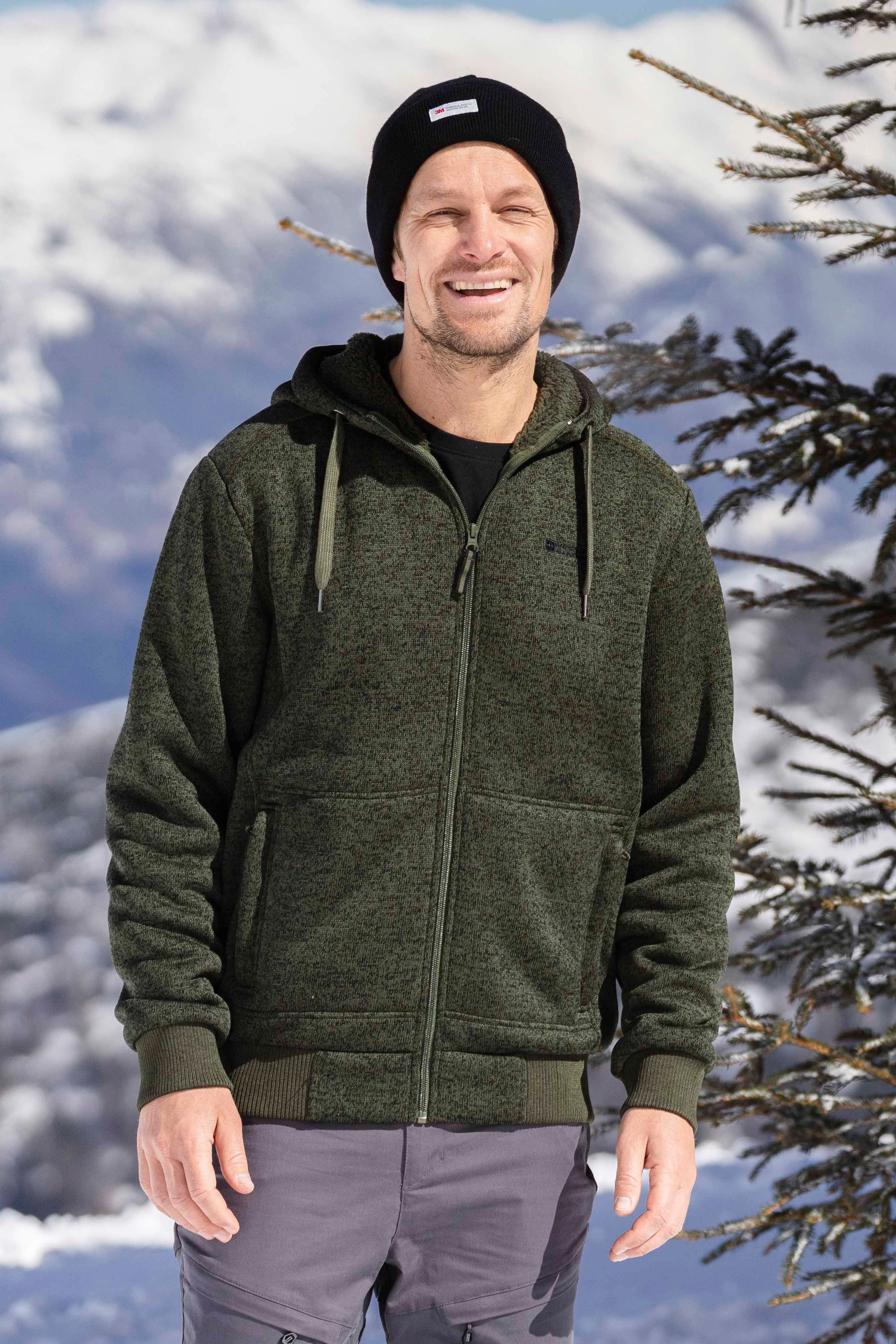 Mountain Warehouse Nevis Mens Fur Lined Hoodie - Fleece Top : :  Clothing, Shoes & Accessories