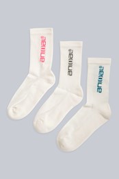 Animal Sadie Womens Organic Socks White