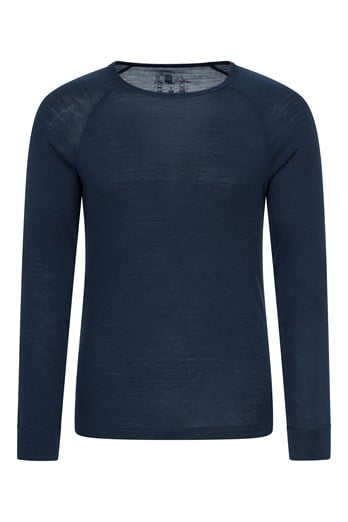 Merino Mens Baselayer Top Navy