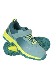 Softshell Kids Waterproof Active Shoes Green