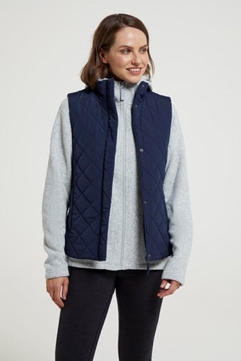 Braila Womens Quilted Padded Gilet Navy