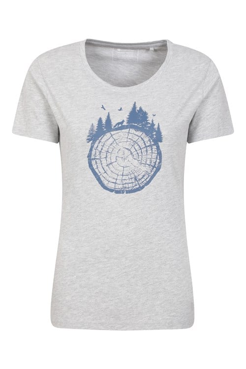 Mountain Warehouse Women's Tree Ring Printed T-Shirt