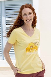 T-Shirt Imprimé Femme Sunflower Citron Jaune