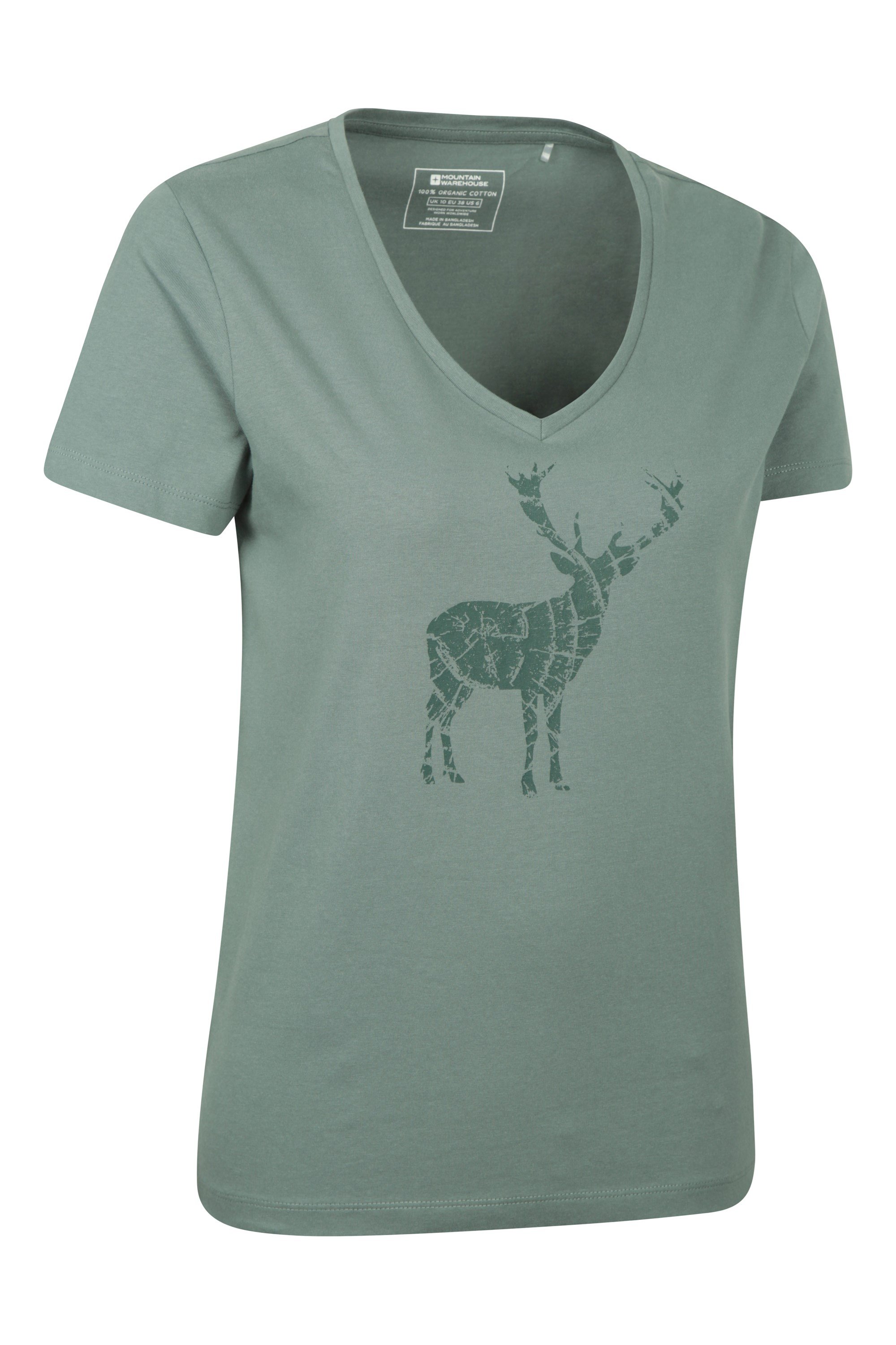 Stag Womens Loose Fit Organic T-Shirt