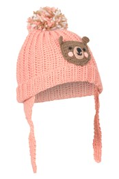 Woodland Character Kids Trapper Hat Pink