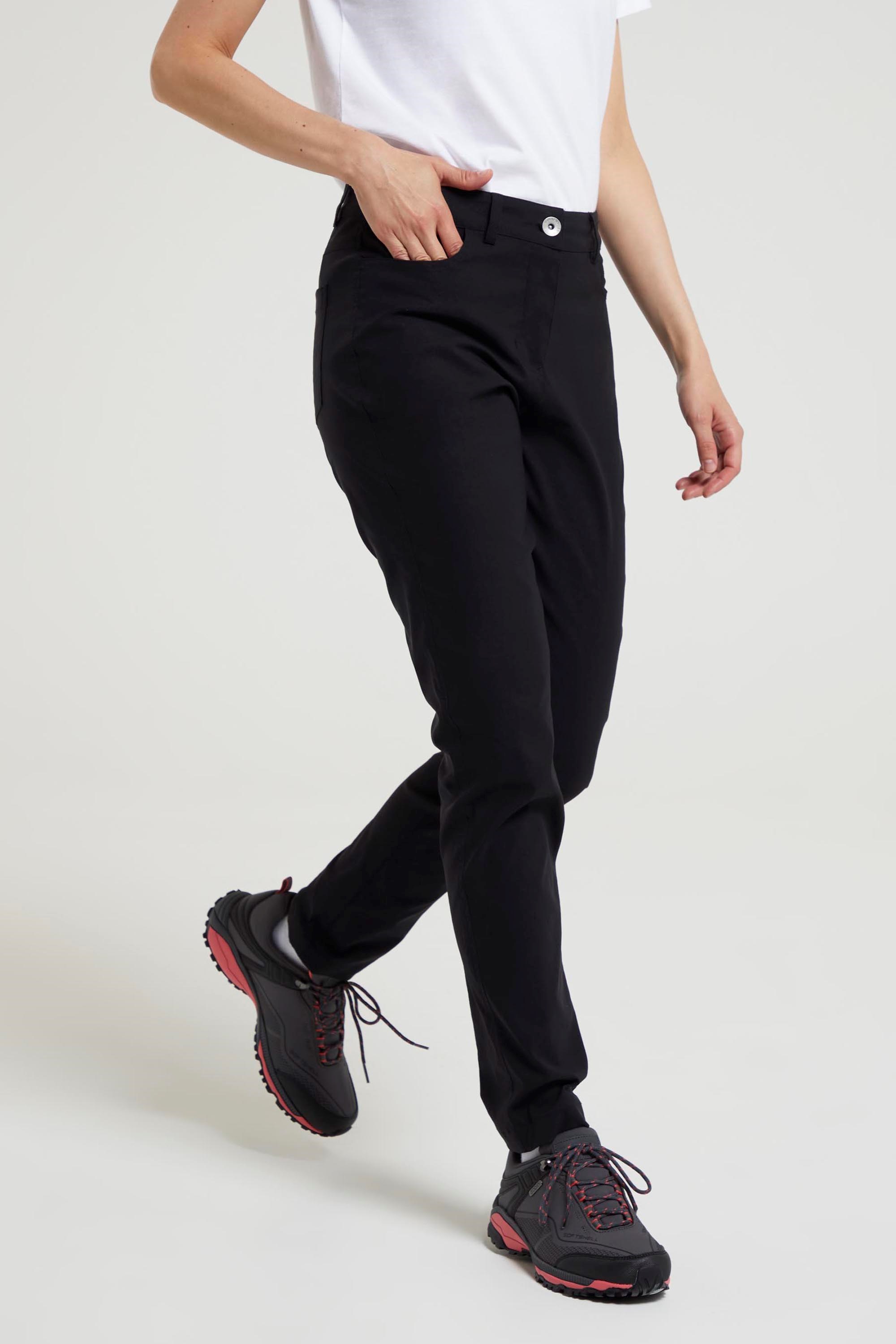 Stride Fitted Lightweight Womens Trousers - Black