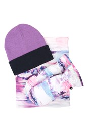 Womens Printed Snow Accessories Set