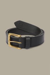 Turville Mens Leather Belt Black