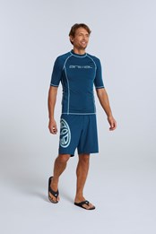 Kai Mens Recycled Rash Vest Teal