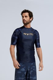 T-Shirt Anti-UV Imprimé Homme Kai Bleu Marine