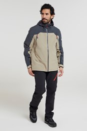 Roam 3 Layer Mens Waterproof Jacket Petrol
