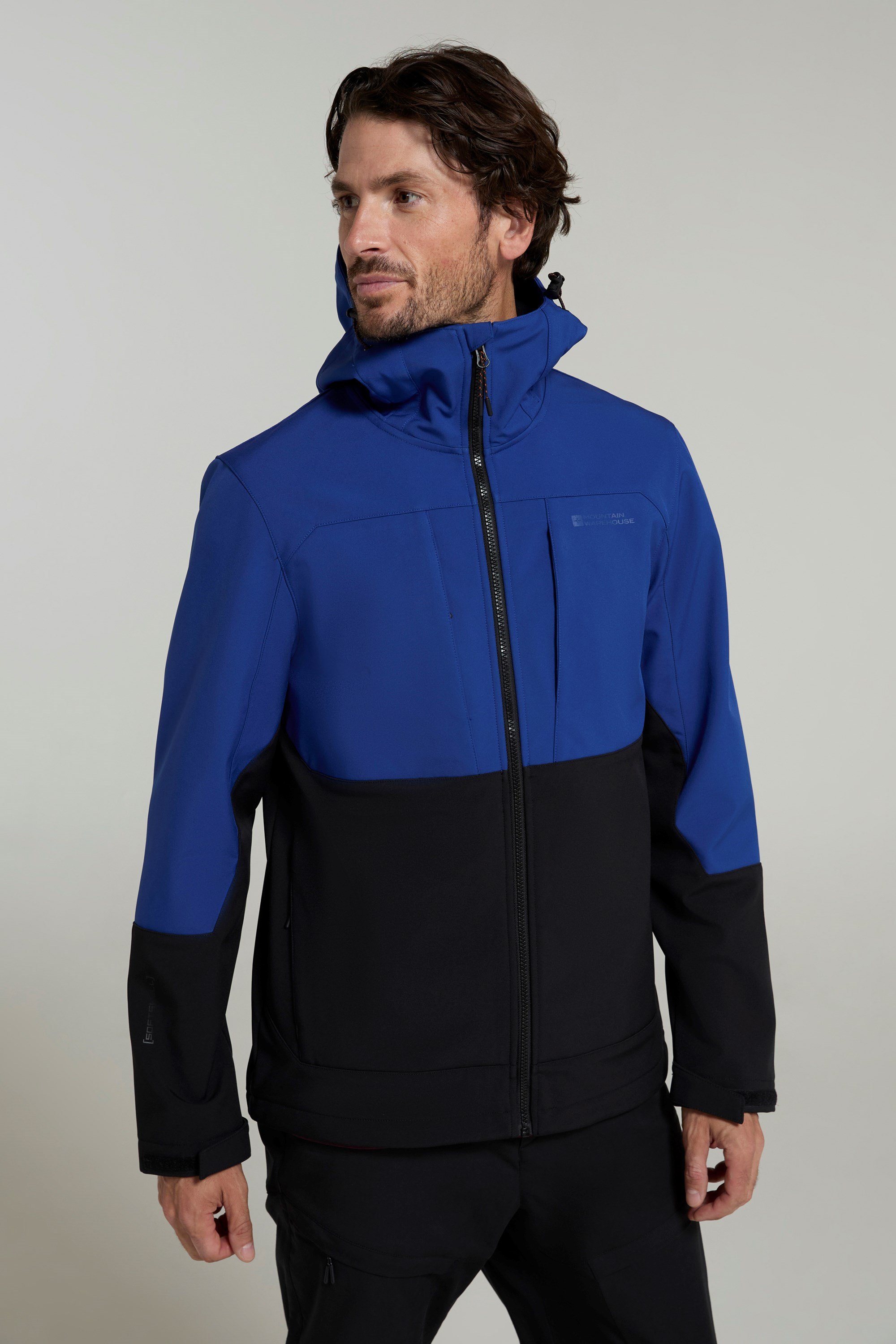 Elements Mens Windproof Softshell Jacket - Blue