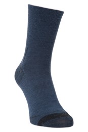 Merino Halblange Anti-Scheuer-Socken Grau