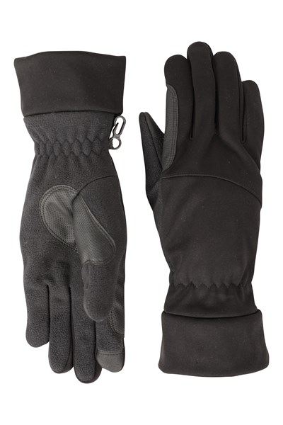 Mens Softshell Touchscreen Glove - Black
