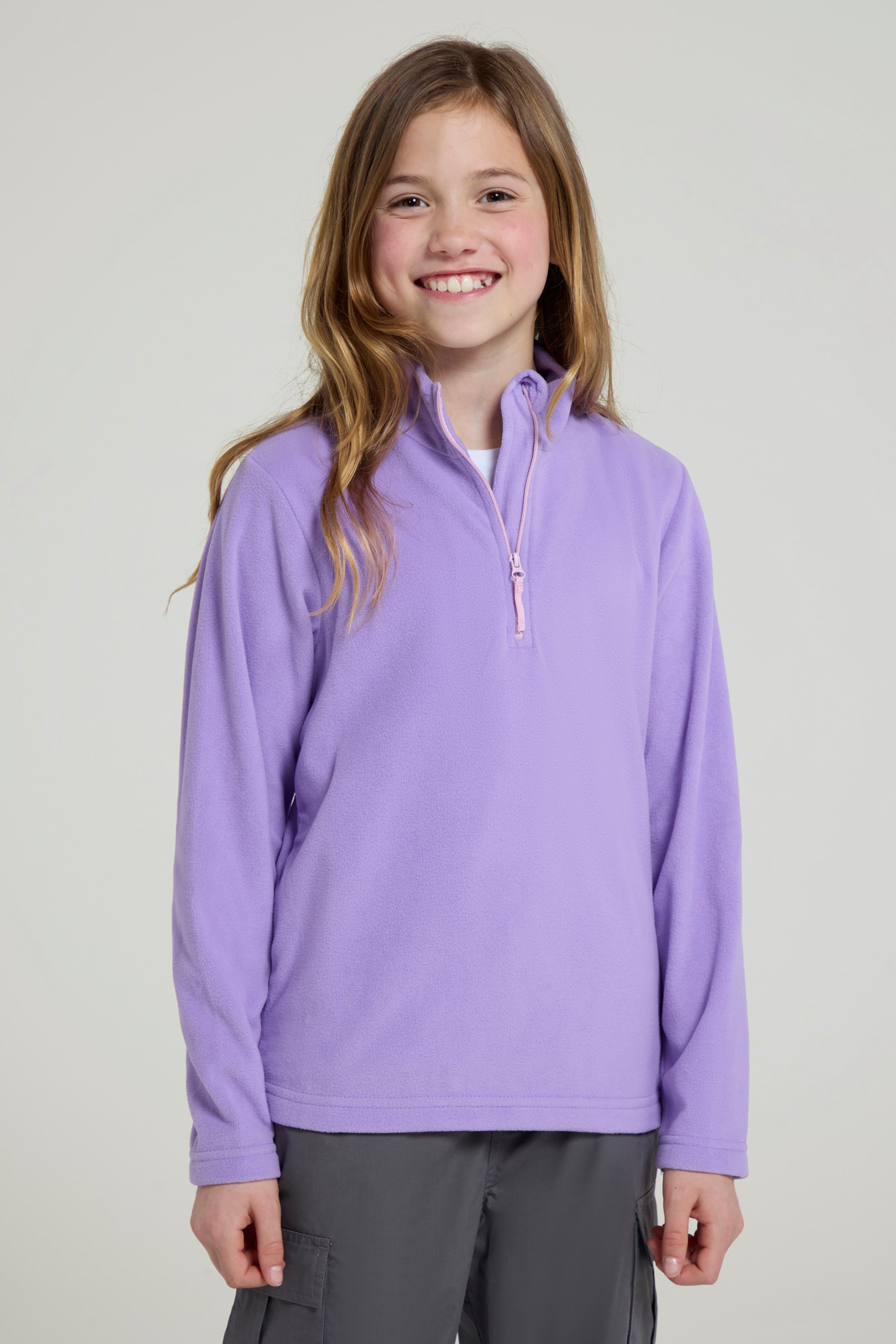 Camber II Kids Half-Zip Fleece - Purple