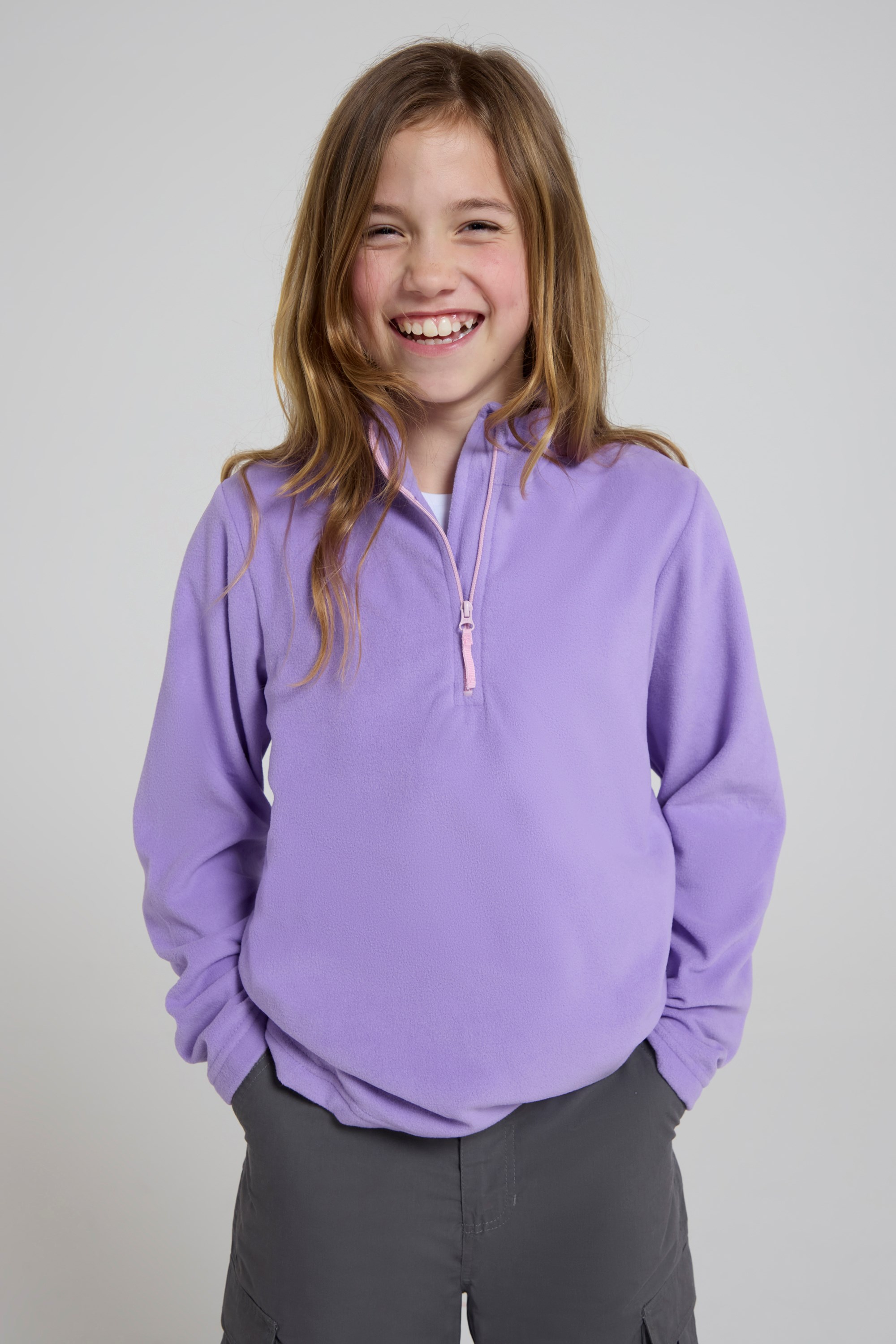 Kids half zip fleece best sale