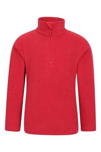 Camber II Kids Half-Zip Fleece Red